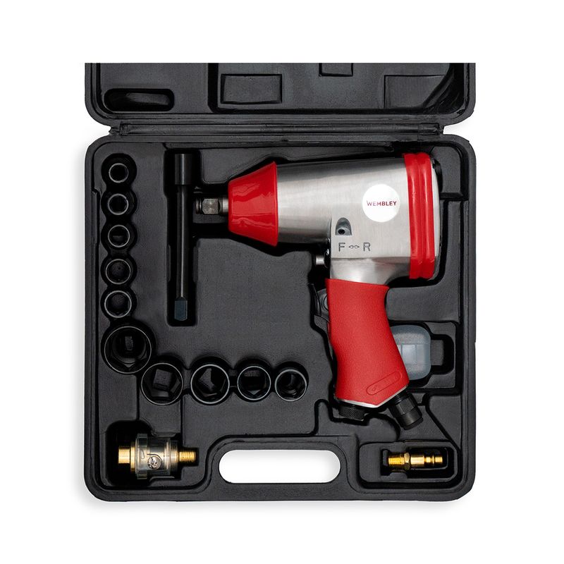 NEUM.LLAVE DE IMPACTO NEUMATICA EN KIT ENCASTRE ½” WEMBLEY® NEUM.LLAVE DE IMPACTO NEUMATICA EN KIT ENCASTRE ½” WEMBLEY®