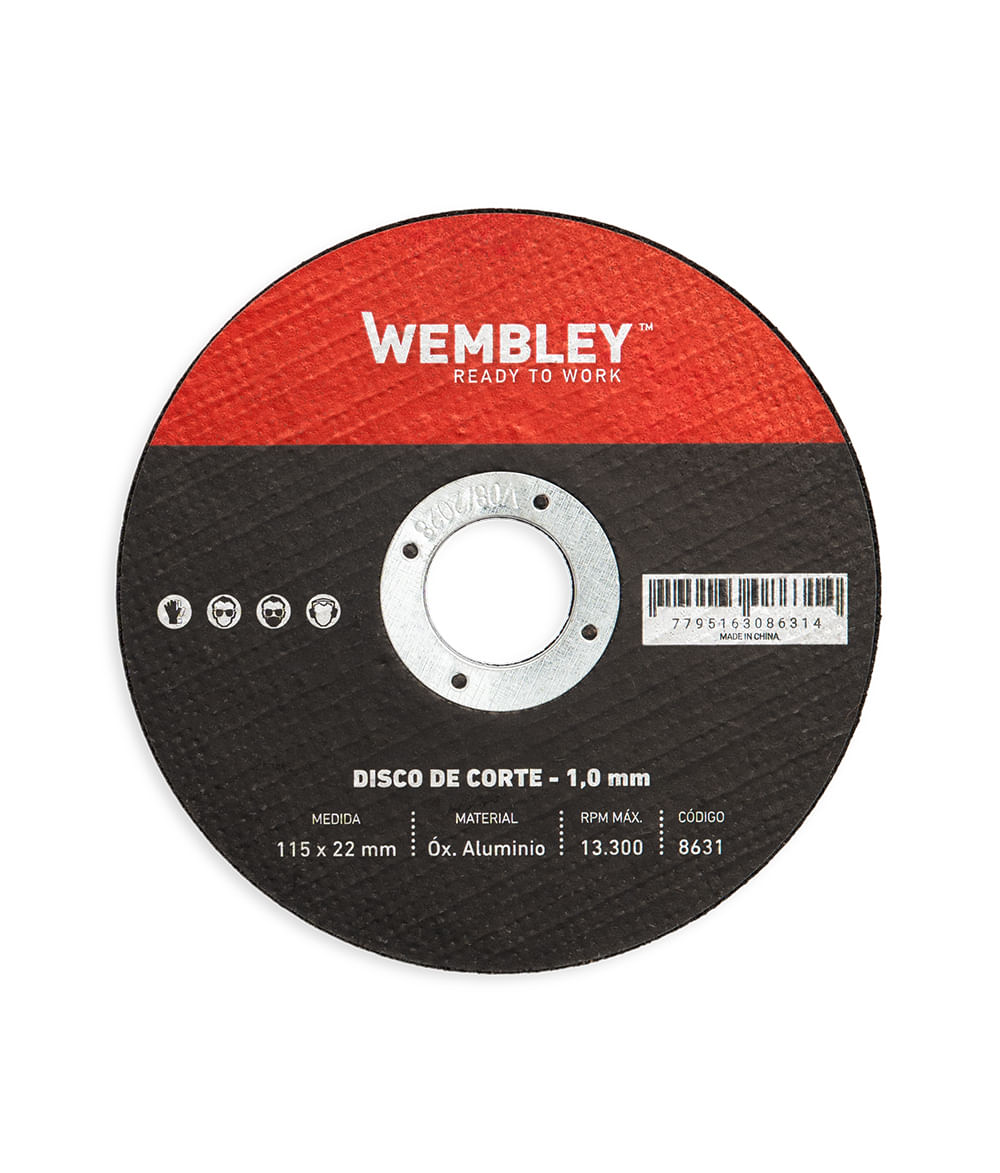 Disco de corte 4-1/2” · Wembley 8631