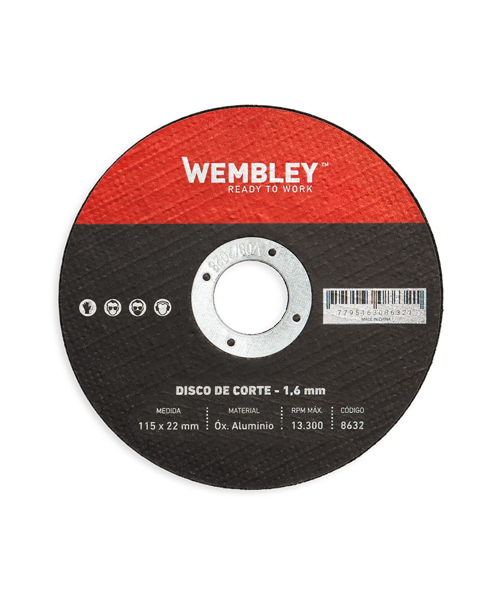 Disco de corte 4-1/2” · Wembley 8632