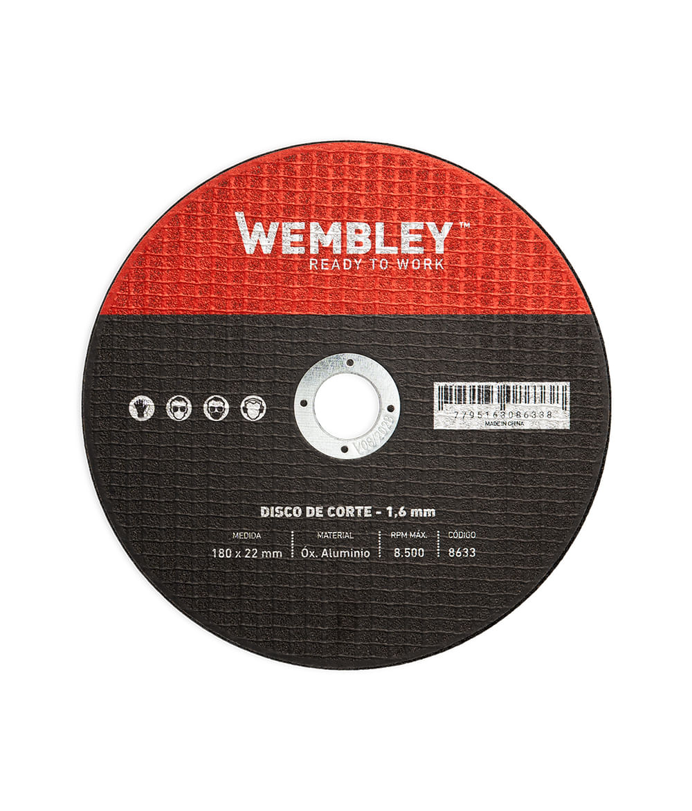 Disco de corte 7” · Wembley 8633